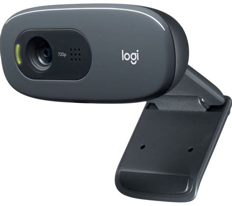 Logitech Webcam C270 HD Still 3MP HD Video Built in Mic Auto focus Grey USB-A  